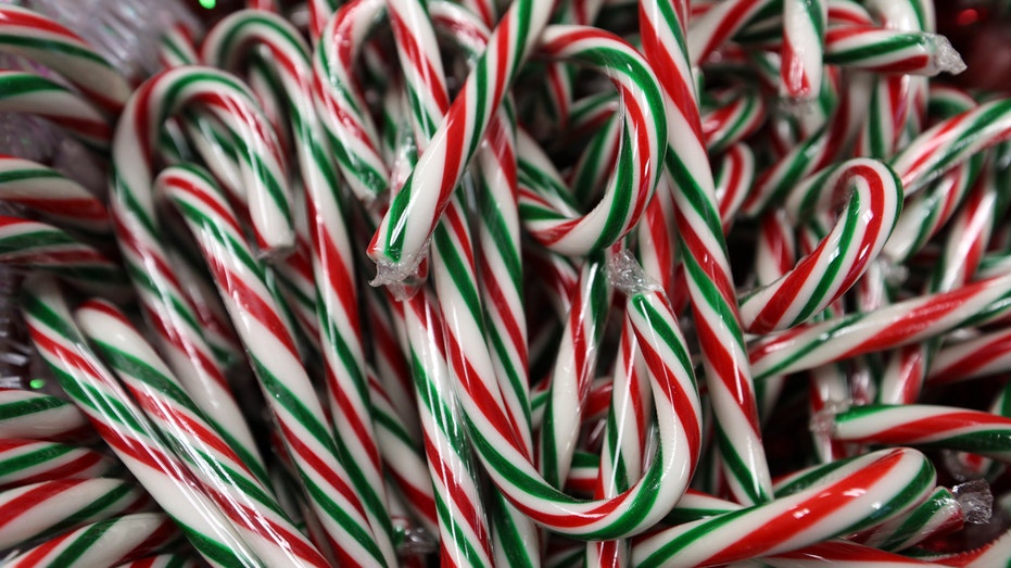 Pile of candy canes