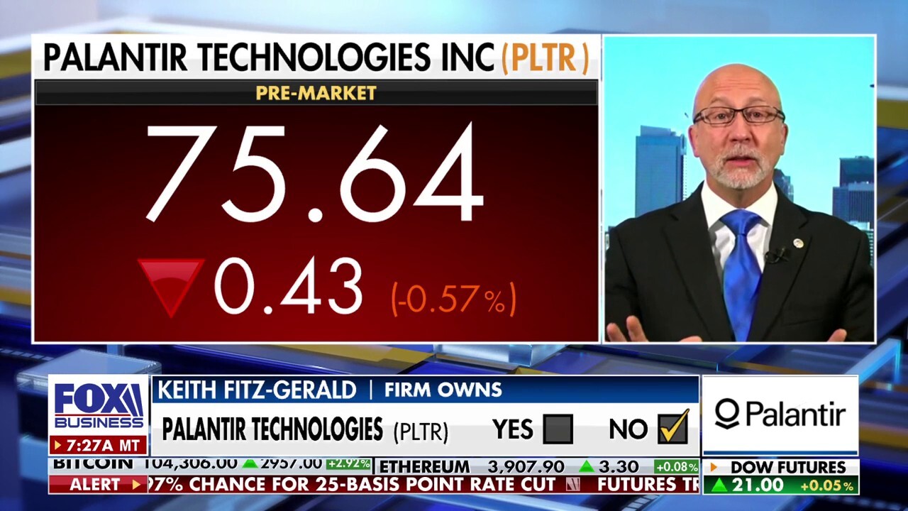 Fitz-Gerald Group Chief Investment Officer Keith Fitz-Gerald argues Tesla is an A.I. stock and explains why Palantir can hit $100 per share by the end of the year on Varney & Co.