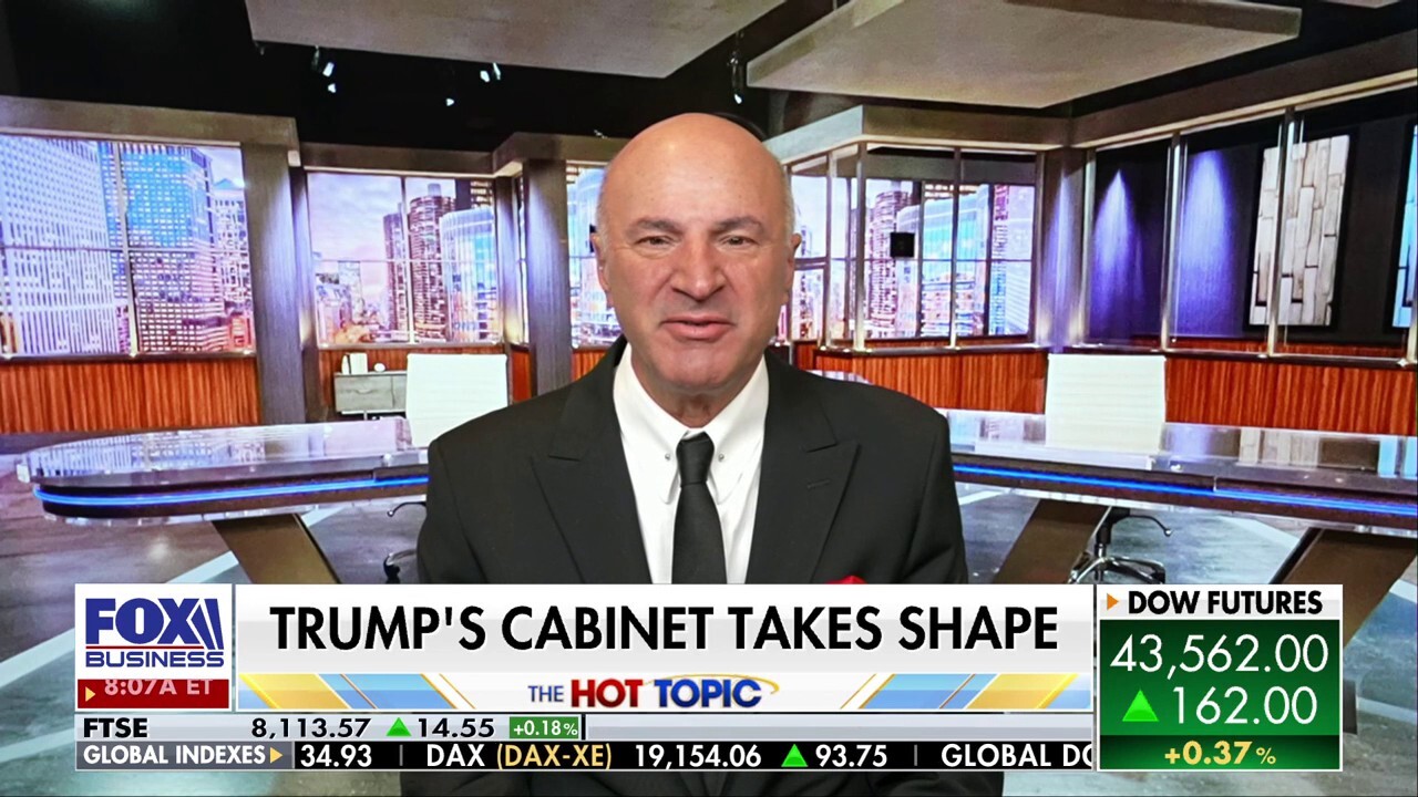 OLeary Ventures Chairman Kevin OLeary reacts to President-elect Donald Trump’s Cabinet selections as his administration starts to take shape.