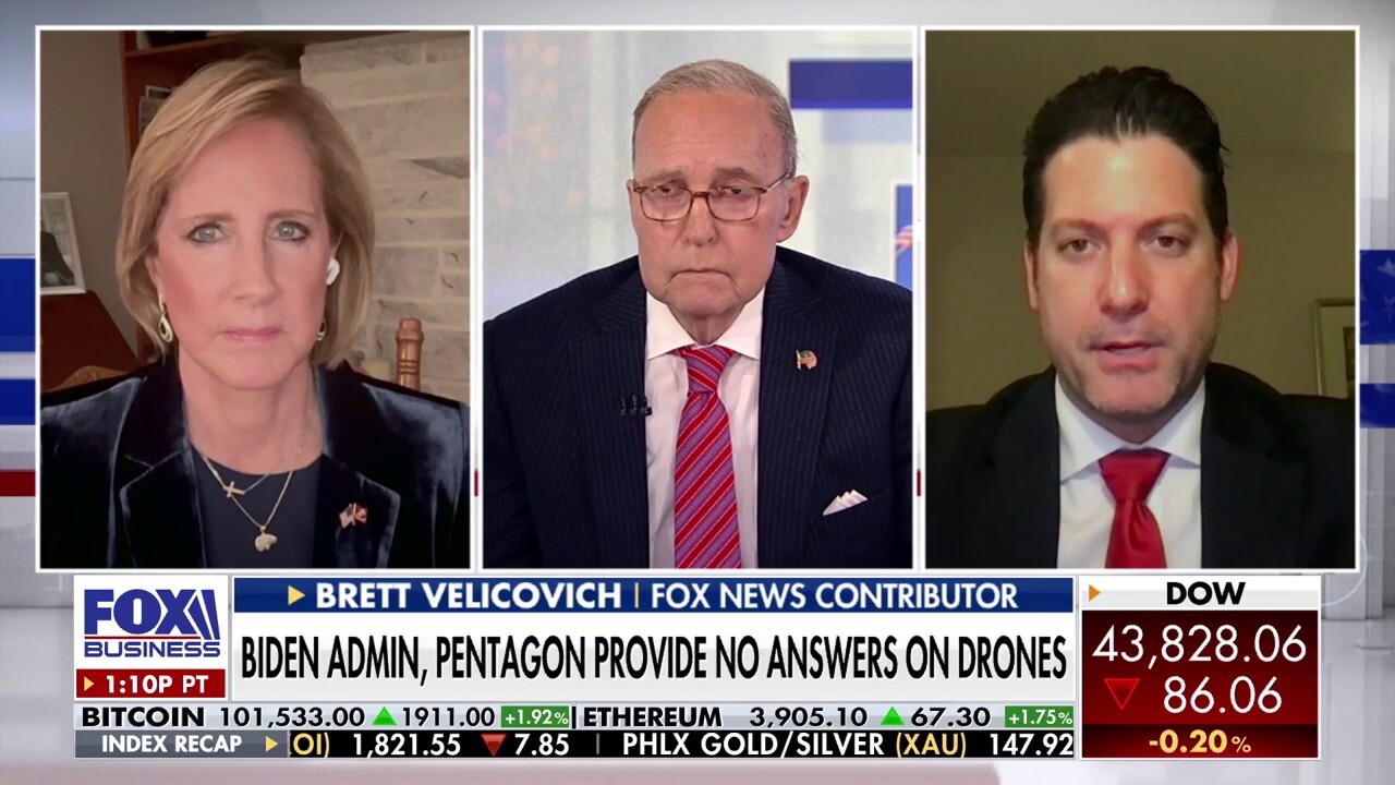 'Kudlow' panelists Rep. Claudia Tenney, R-N.Y., and Brett Velicovich discuss the mysterious aerial systems over New Jersey and the importance in investing in development.