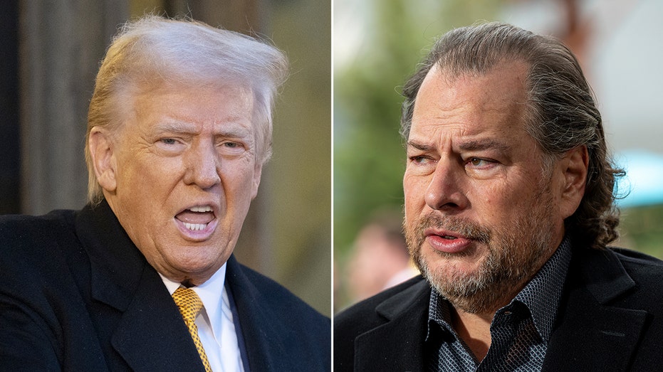 Donald Trump and Marc Benioff